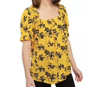 Michael Kors gold/black blouse